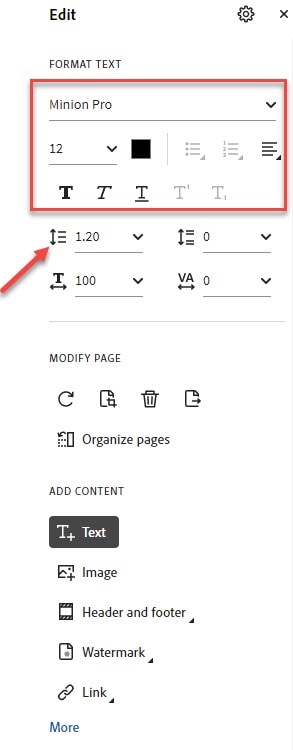 Format Text menu with font names at the top, font size next below that, next to font size is bullet points then numbering, then justifcation.  Below that is bold, italic, and underline.