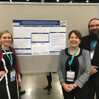 Tarynn Clune presenting with Dr. Hewitt and Dr. Archer at the 2018 ASHA Convention