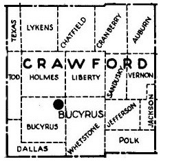 Map of Crawford County Townships