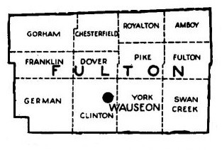 Map of Fulton County Townships