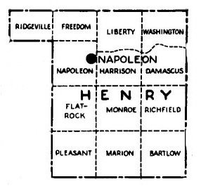 Map of Henry County Townships