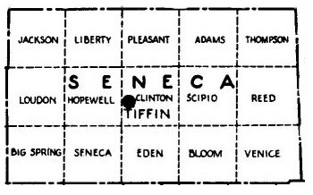 Map of Seneca County Townships