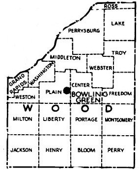 Map of Wood County Townships
