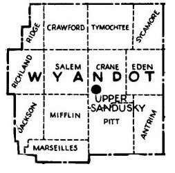 Map of Wyandot County Townships