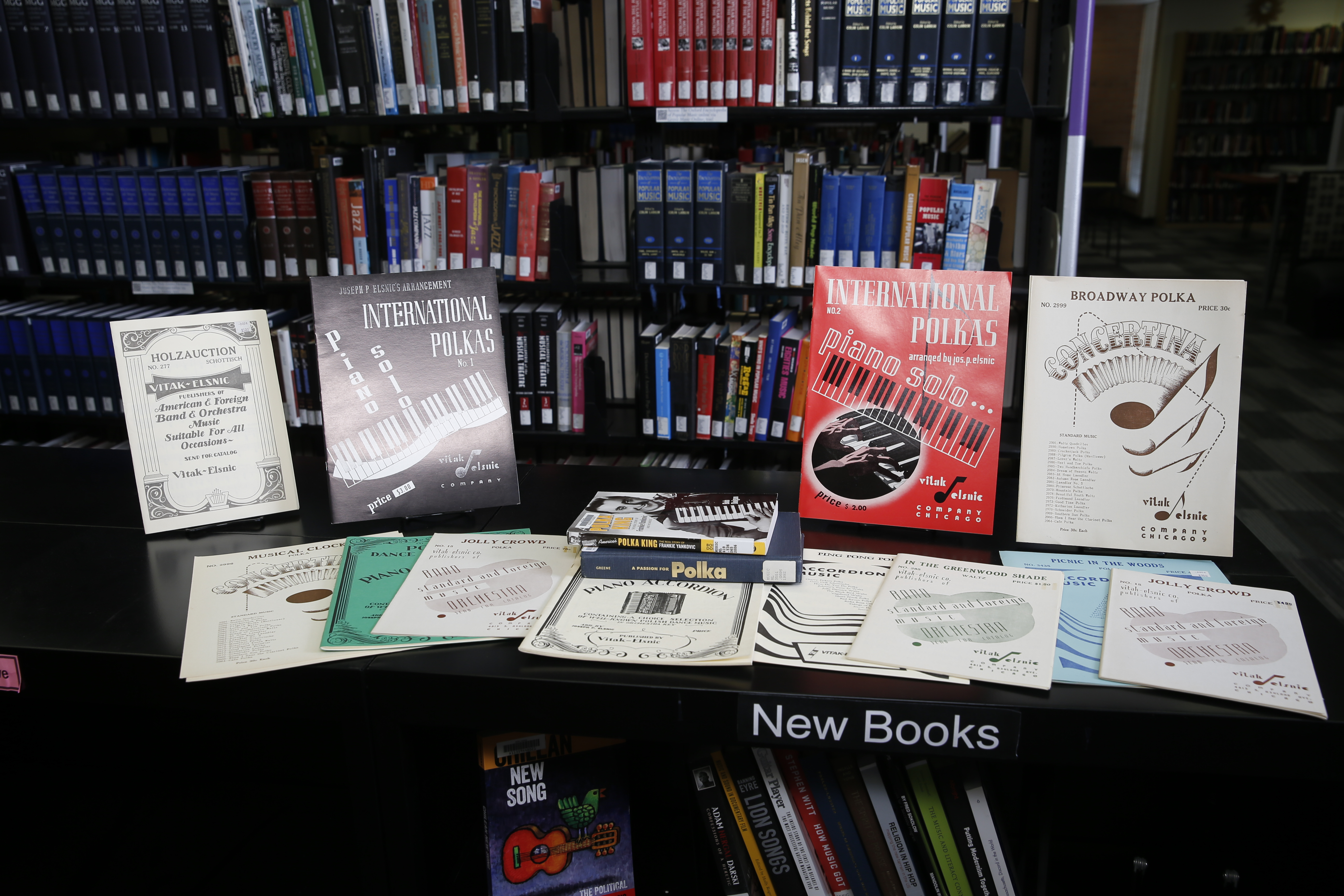 Polka scores and books from the collections of the Music Library and Bill Schurk Sound Archives