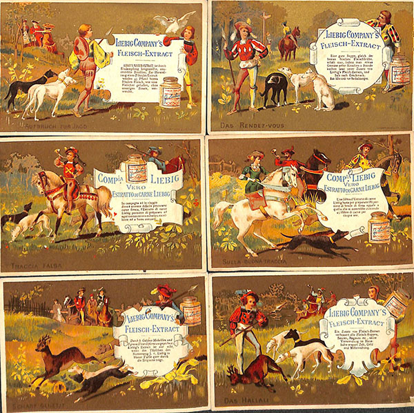 trade cards liebig playing cards full set 