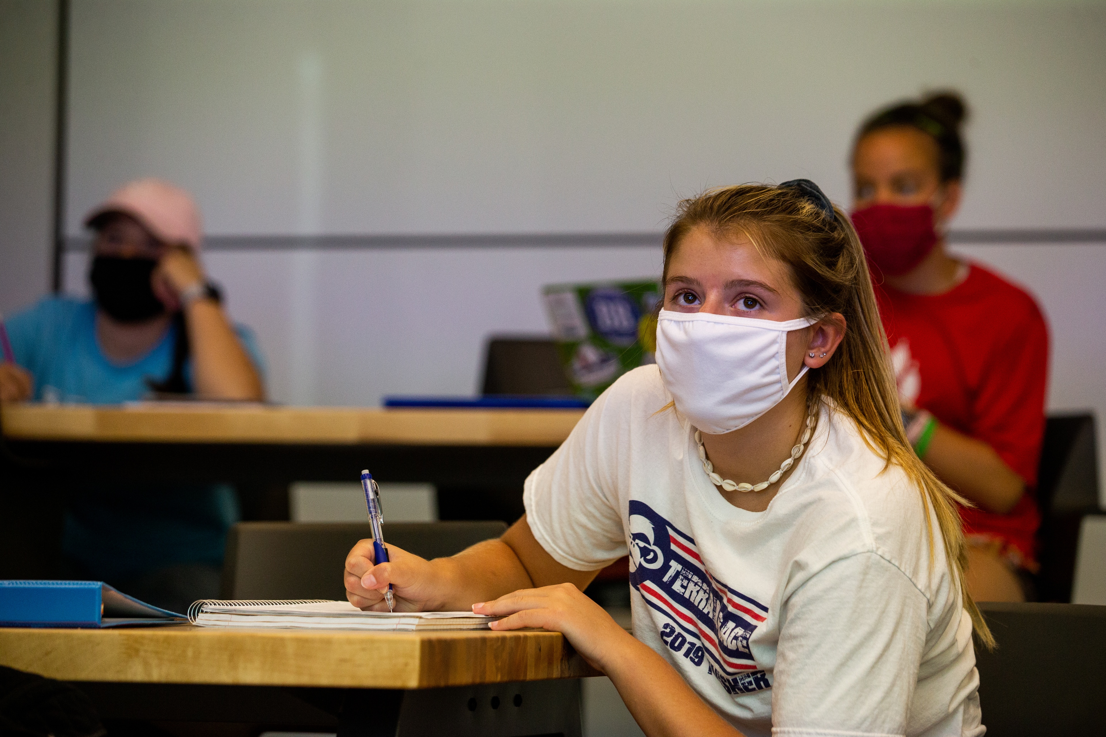 students wearing mask