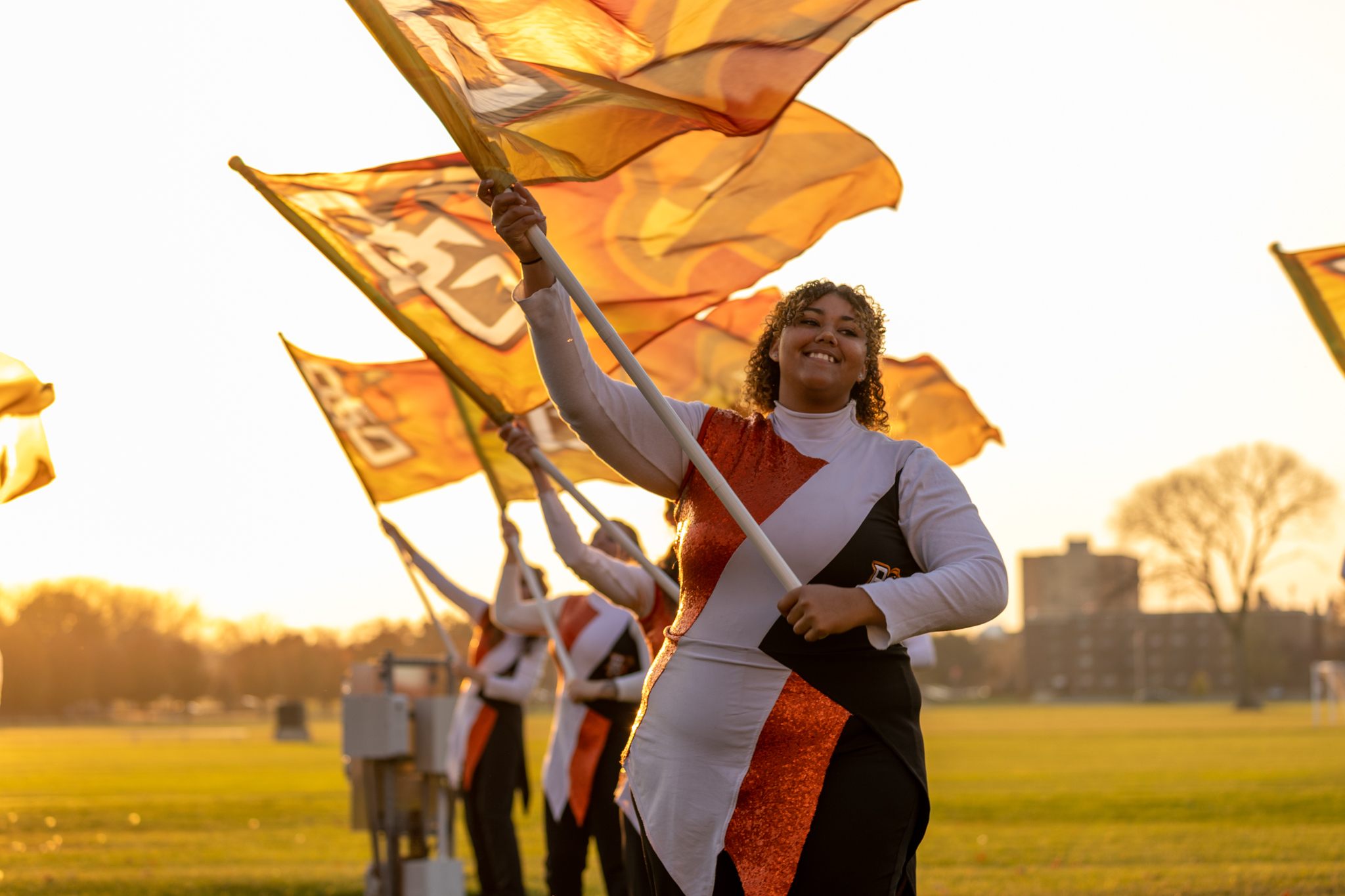 Falcon Marching Band Color Guard