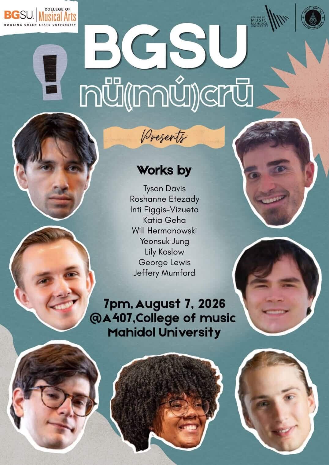 Poster for the first residency concert