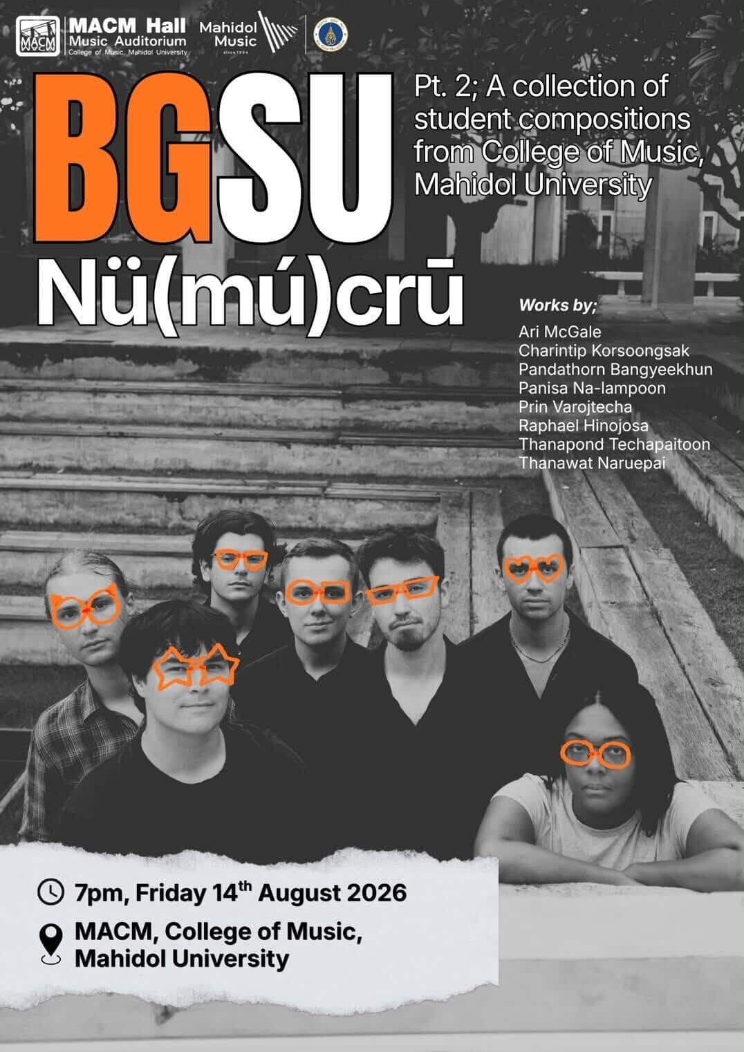 Poster for the second residency concert