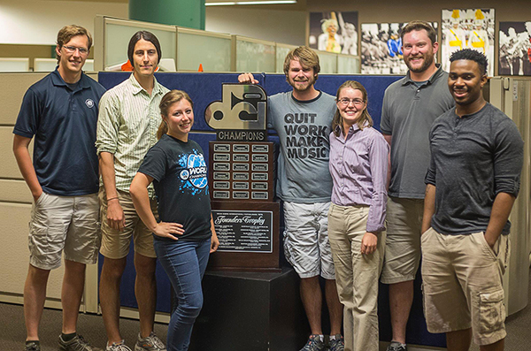 DCI Live Team with Founder's Trophy