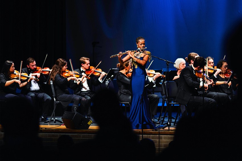 Coreisa Lee performs with orchestra - 2020 Success Stories
