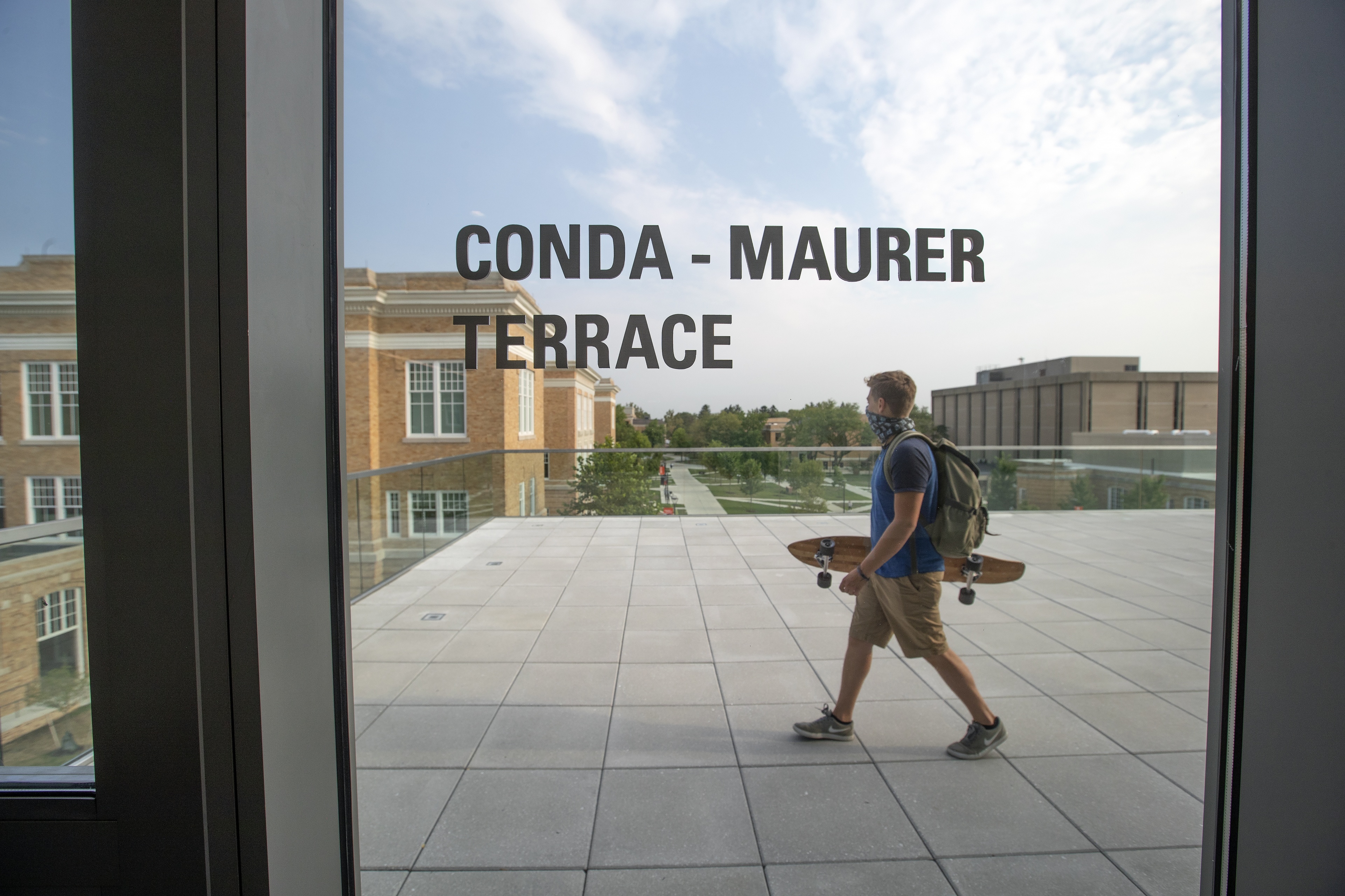 The Conrad-Maurer Terrace at the newly opened Maurer Center