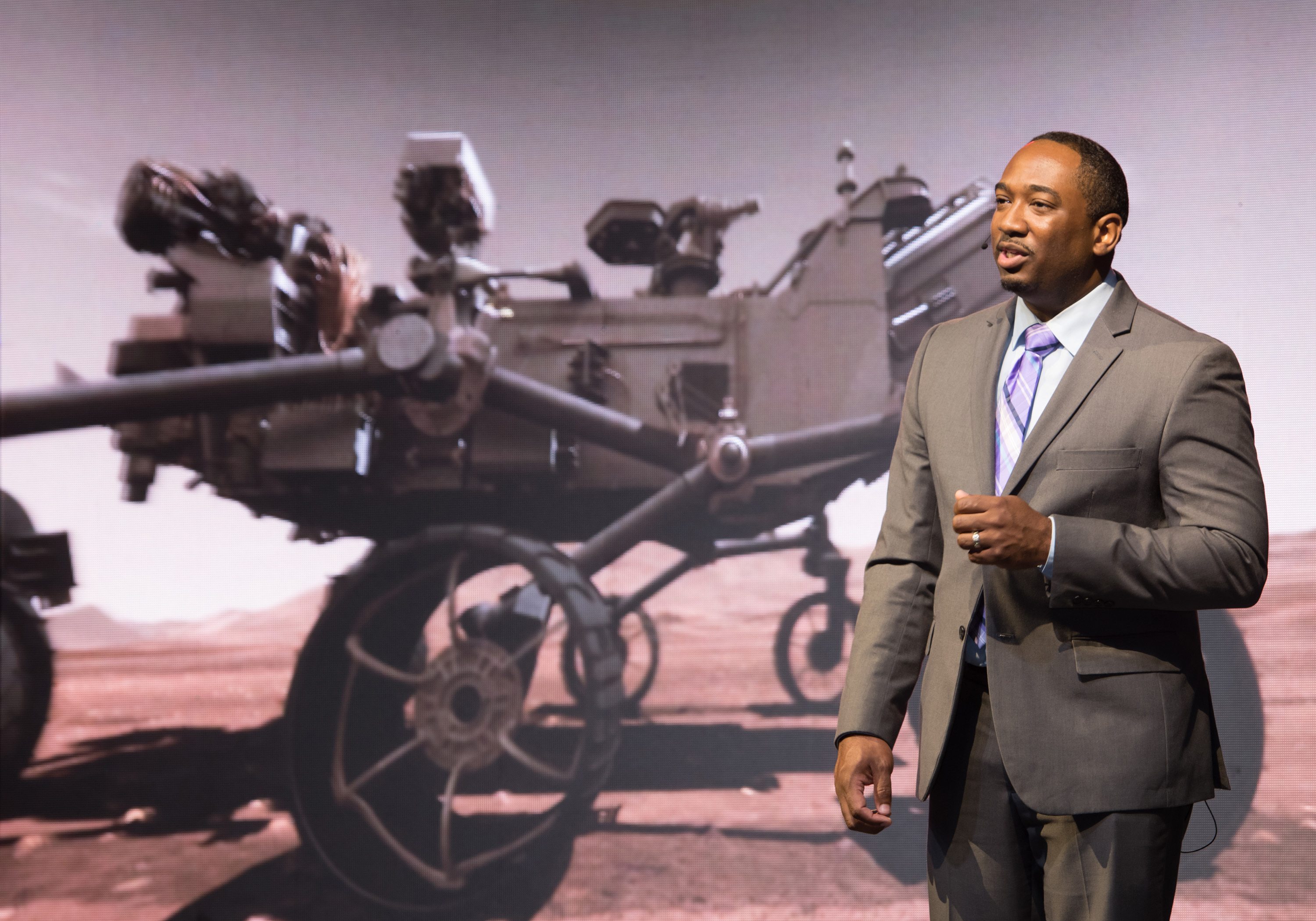 Carl Sandifer and picture of Perserverance Rover