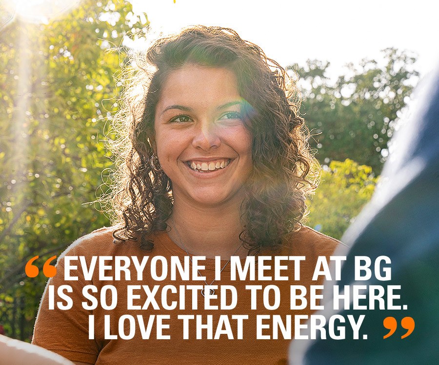 'Everyone I meet at BG is so excited to be here. I love that energy.' -Javana, Social Work