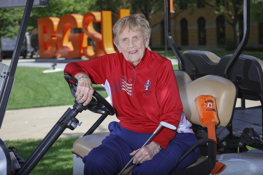 Shirley Spork, an LPGA co-founder, holds BGSU close to her heart