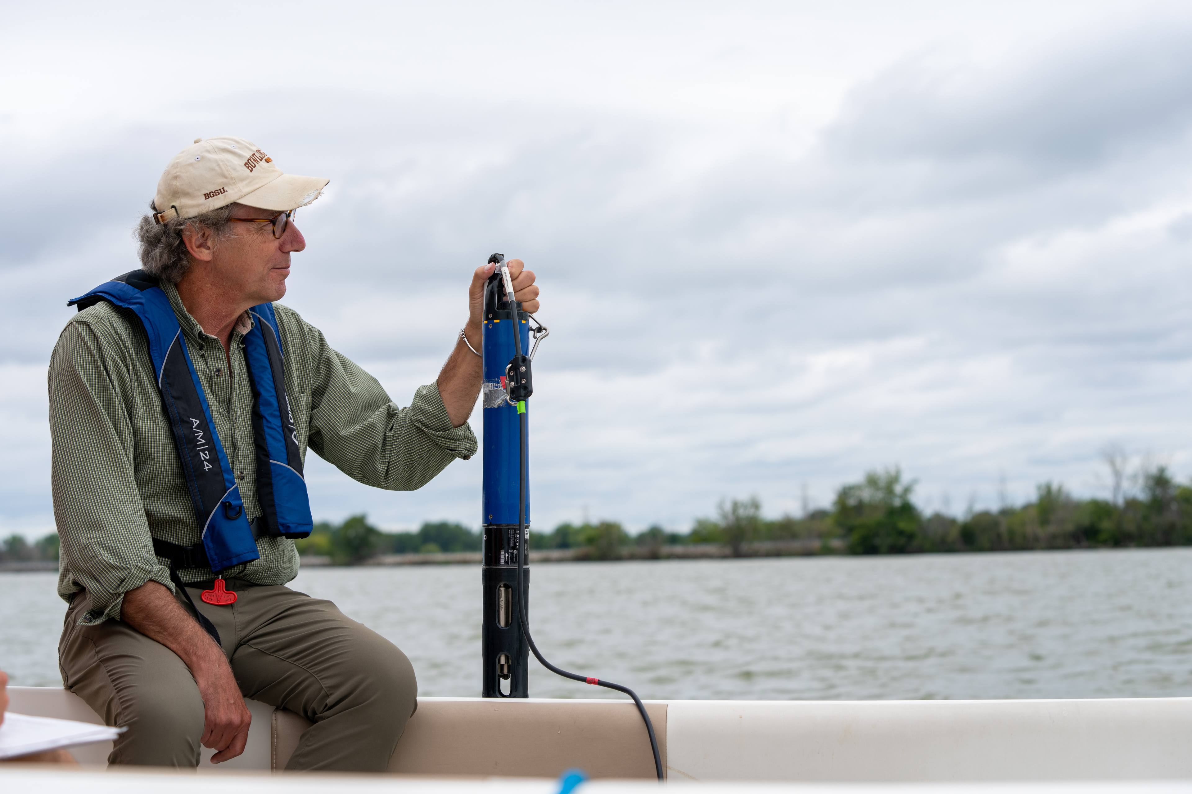 Dr. George Bullerjahn, emeritus professor of Biological Sciences at BGSU and the director of the Great Lakes Center for Fresh Waters and Human Health, is working to uncover why both Lake Erie and Lake Victoria are plagued with algal blooms. 