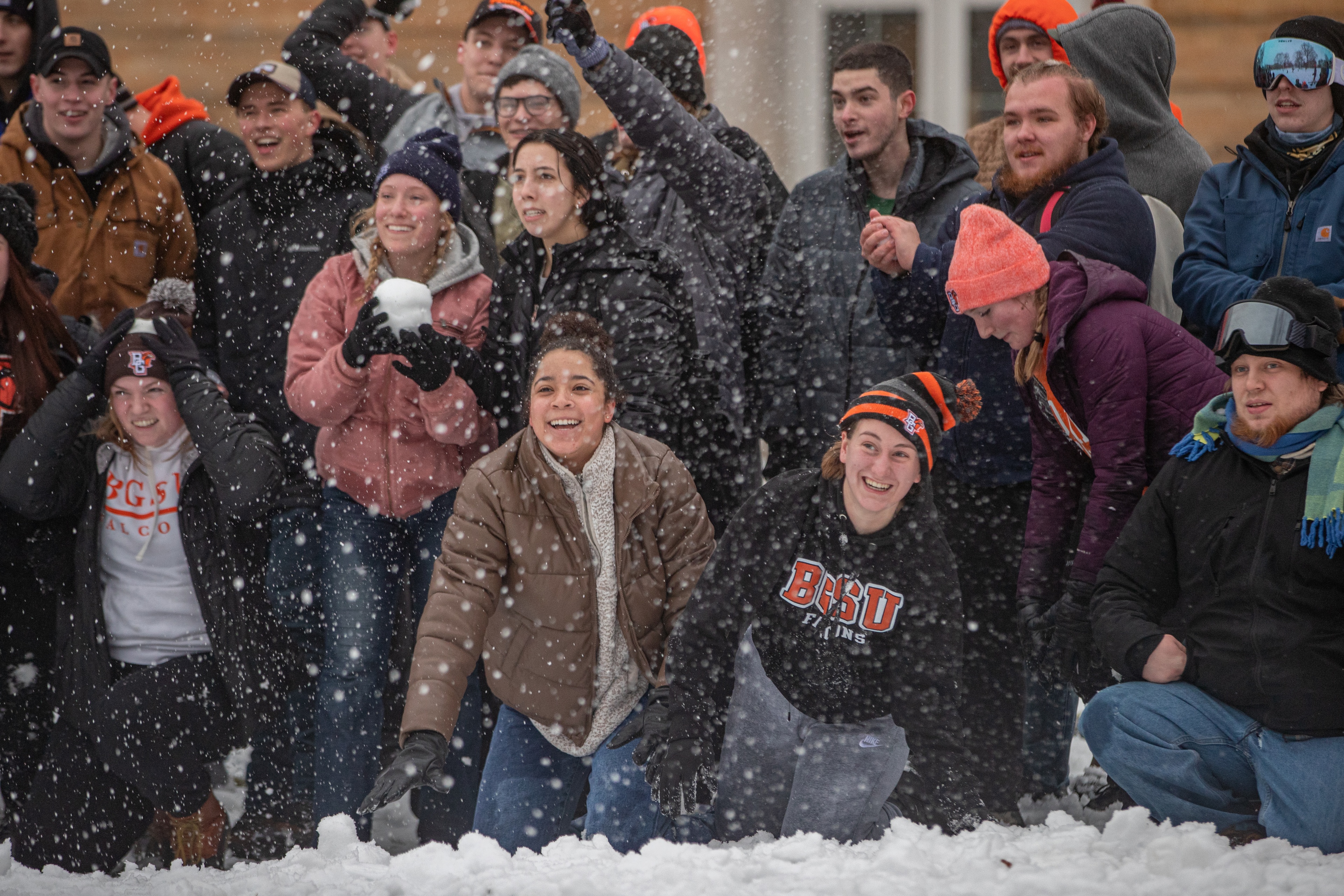 Snowball Fight on Campus 2023