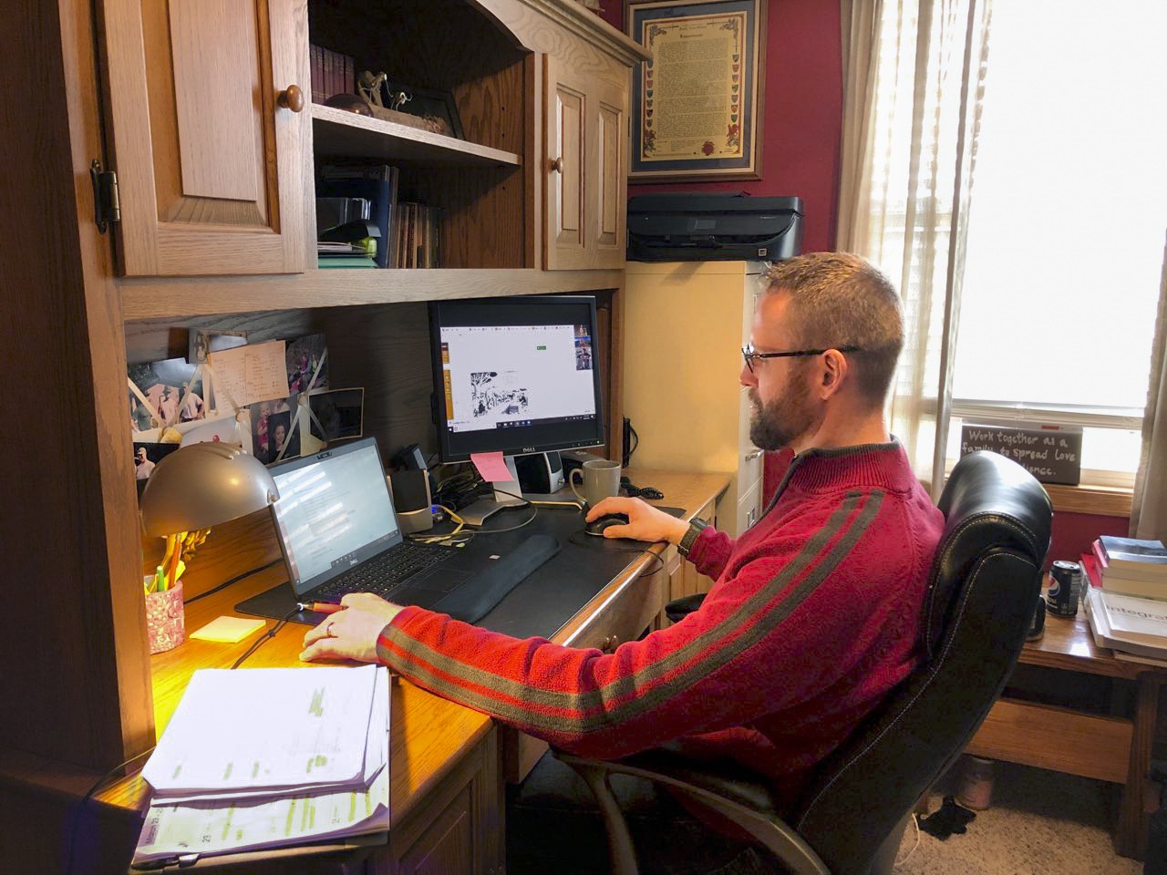 A BGSU assistant professor takes part in distance learning 