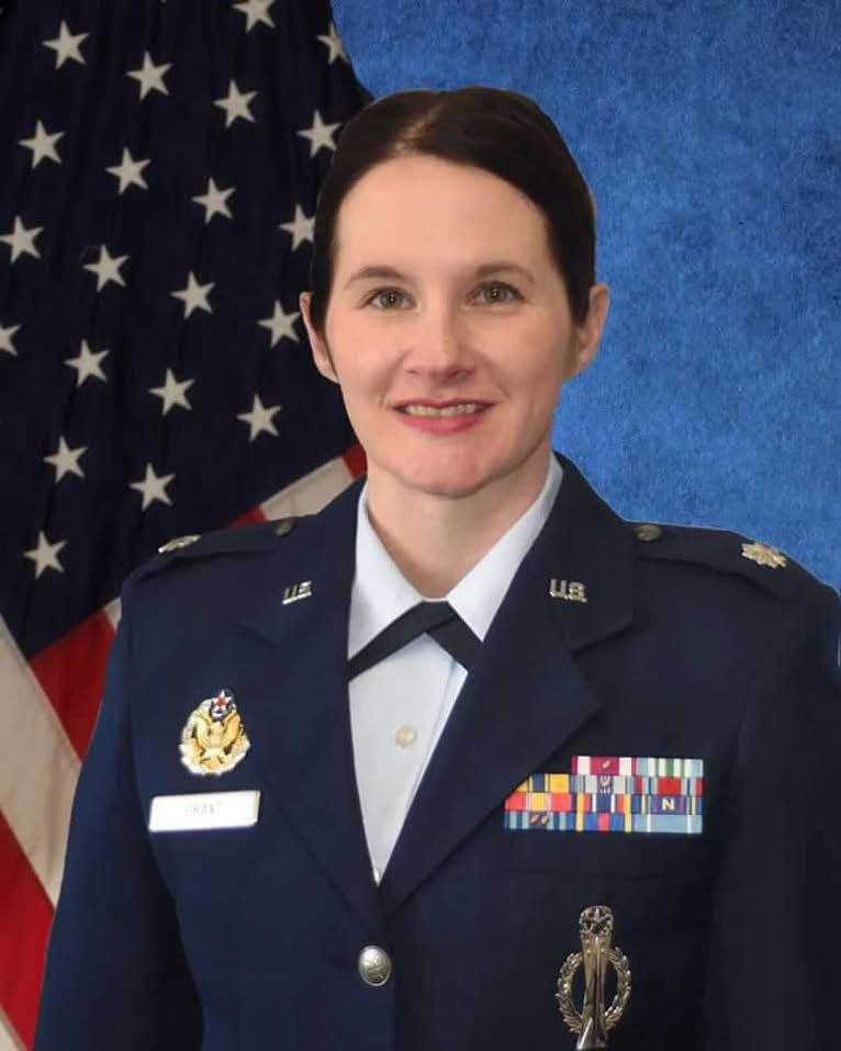Lt. Col. Amy Grant, commander, U.S. Air Force Reserve Officer Training Corps Detachment 620