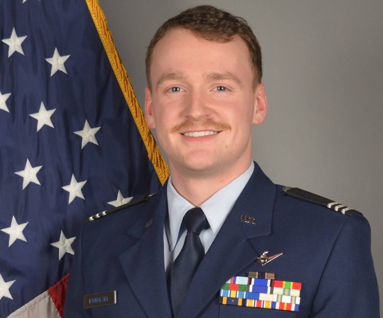 Nicholas Kowalski wearing his Air Force uniform