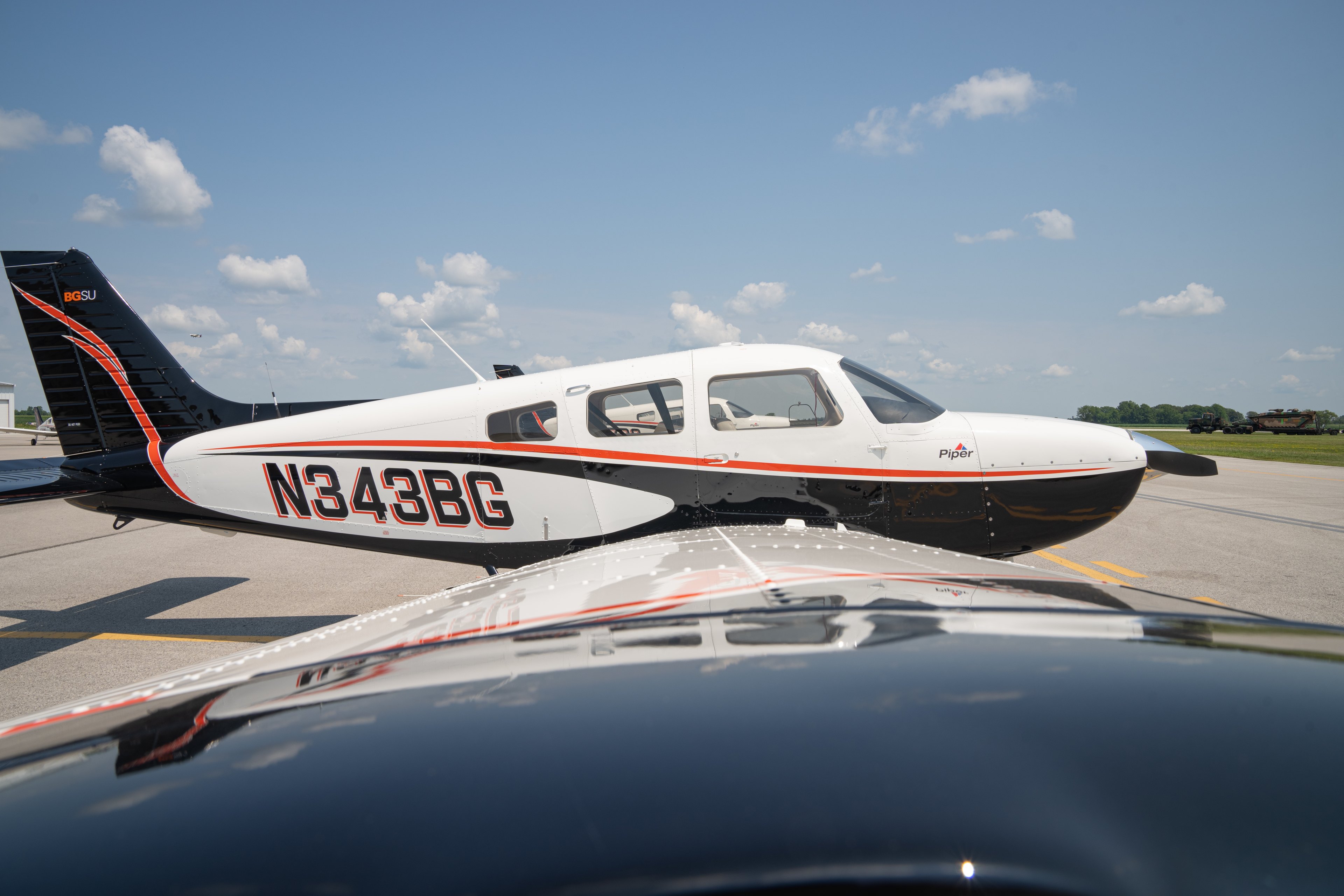 New Piper Archer airplanes at the BG Flight Center