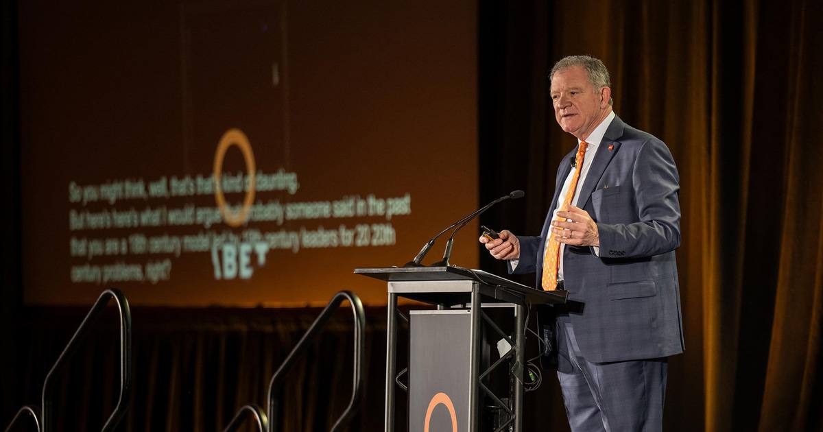 President Rodney K. Rogers addresses global audience on Bowling Green State University’s “game-changing” approach to the student experience