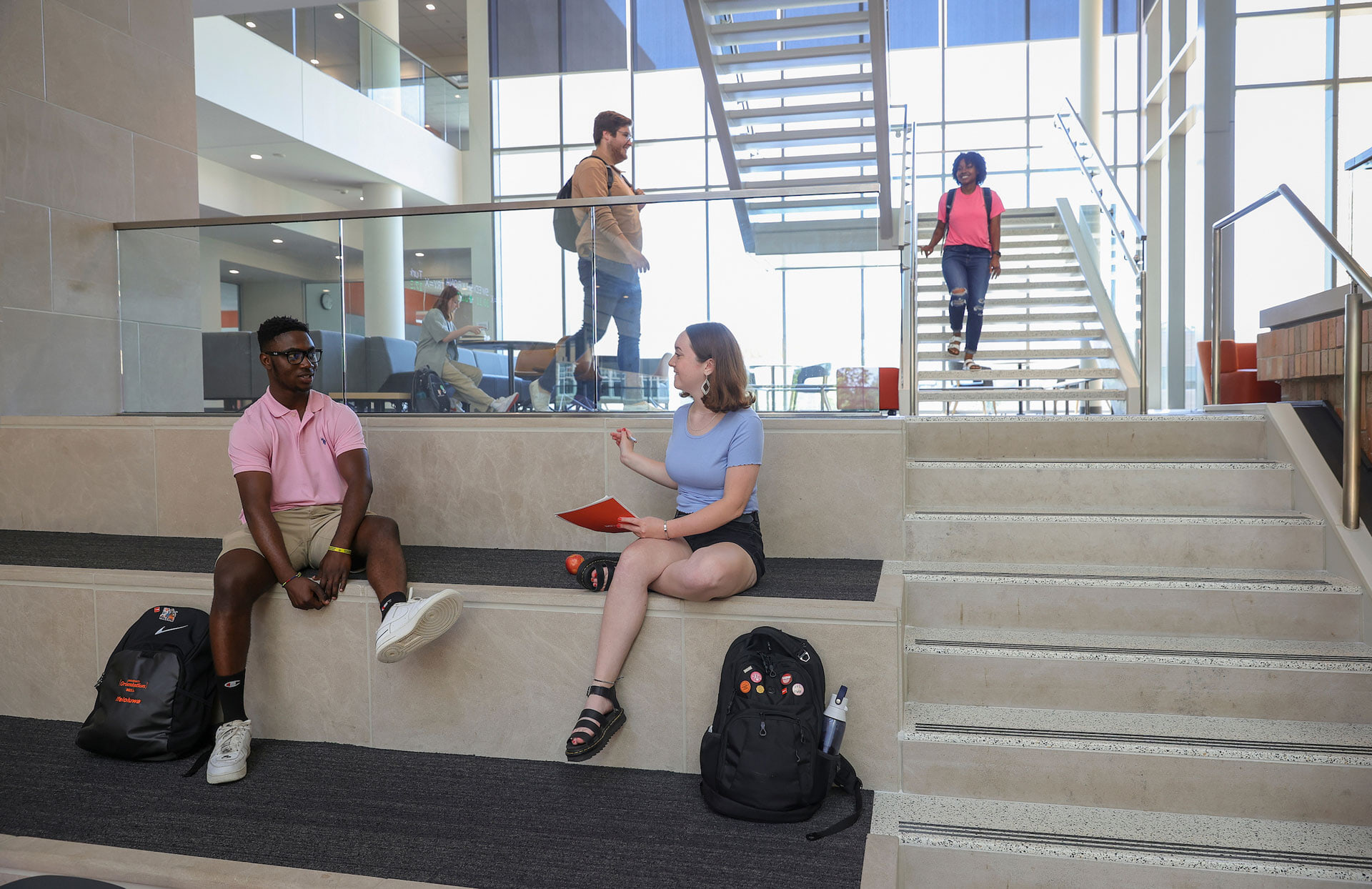 Students study in the Maurer Center at BGSU