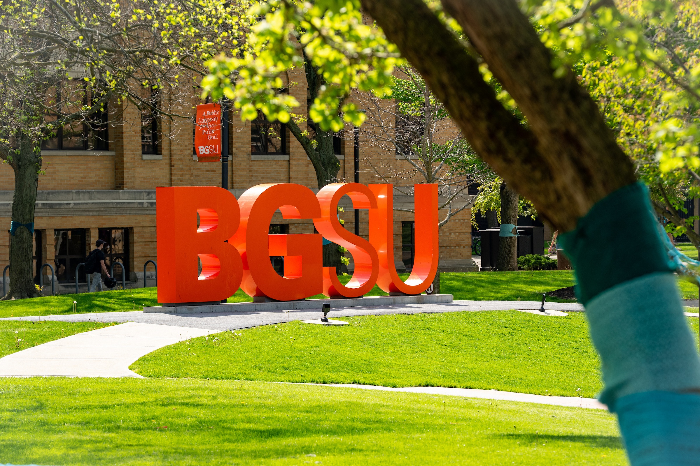 A wide shot of the BGSU campus.