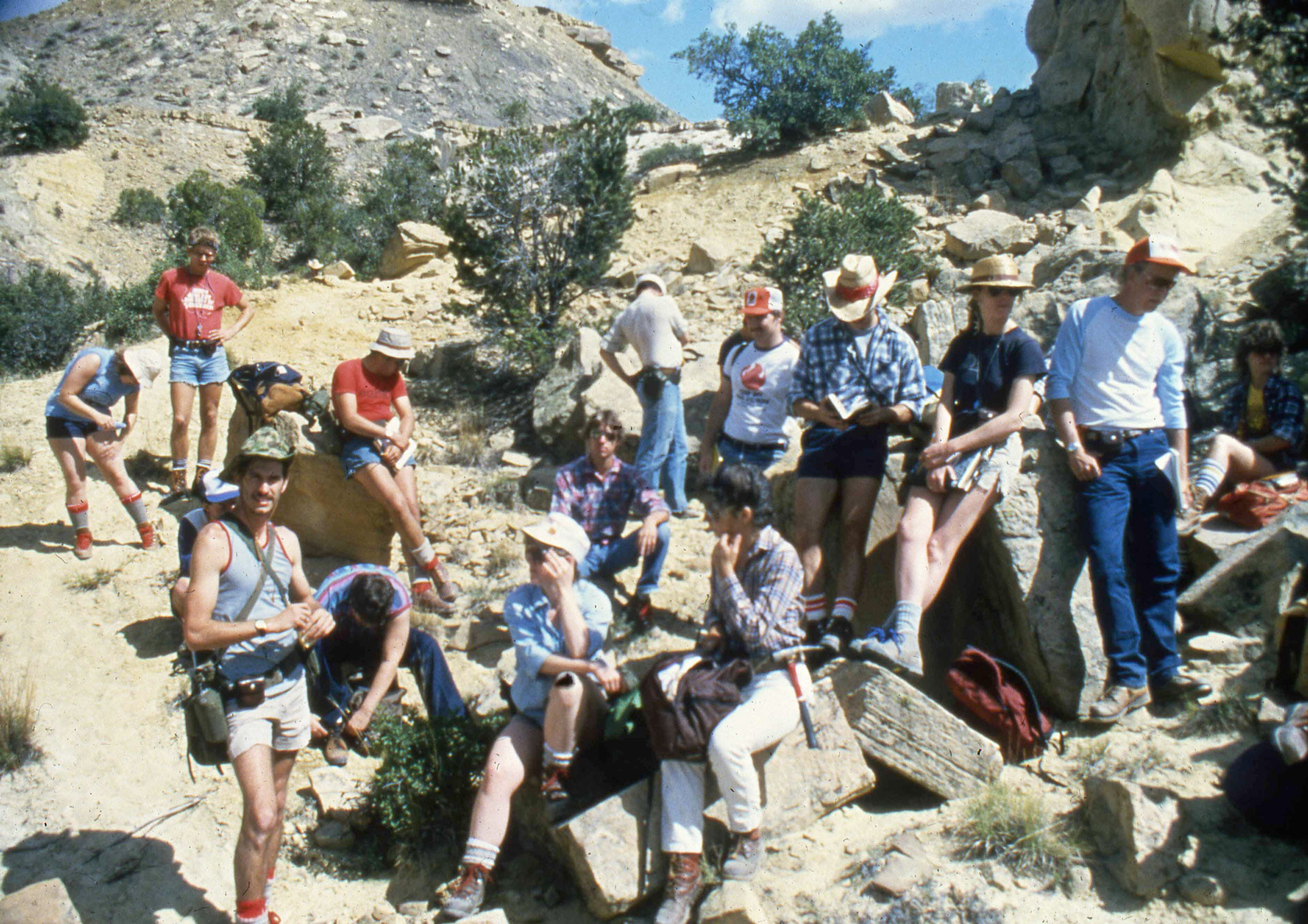 People pose for a photo.