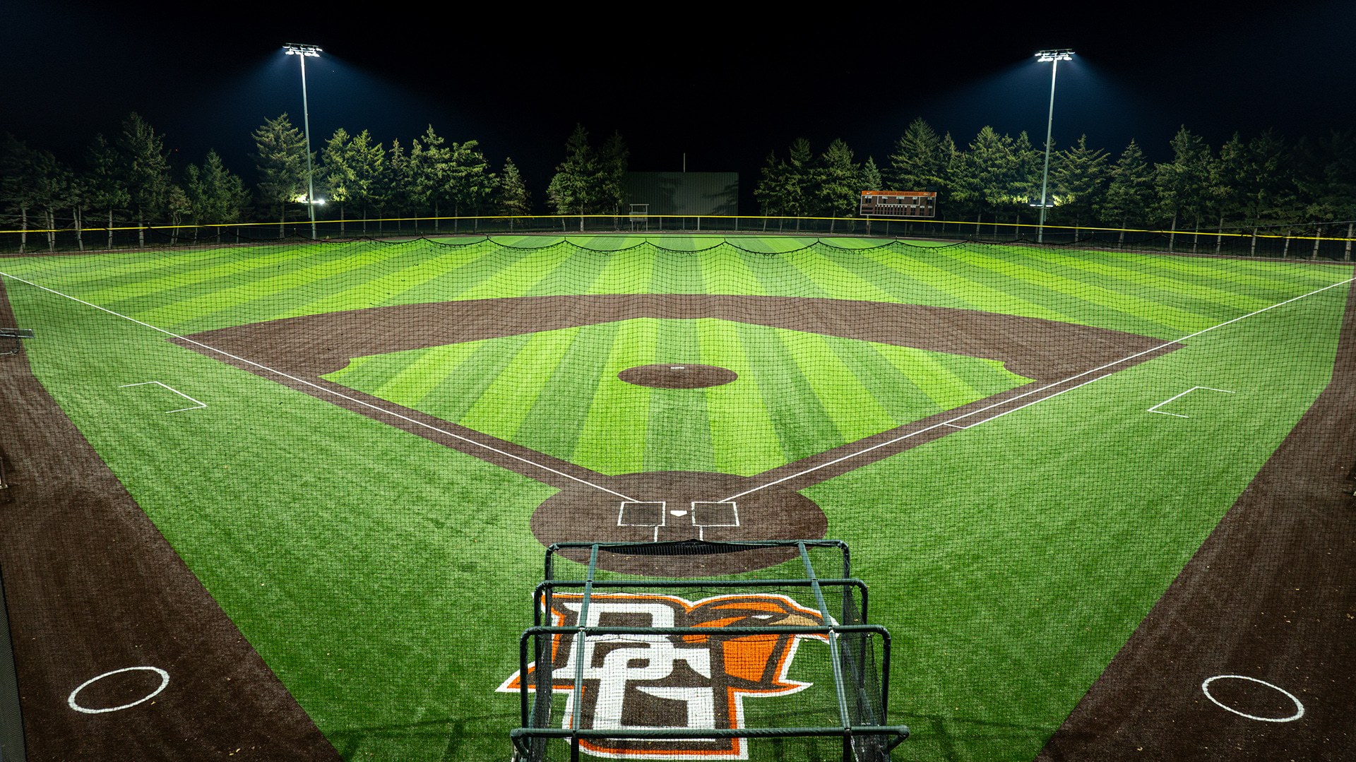 Steller Field photographed at night