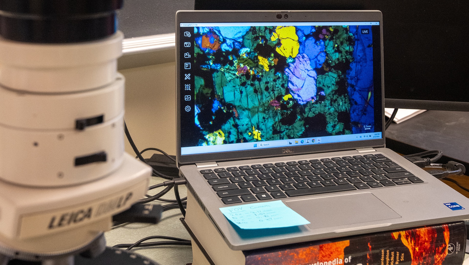 A colorful map on a computer.