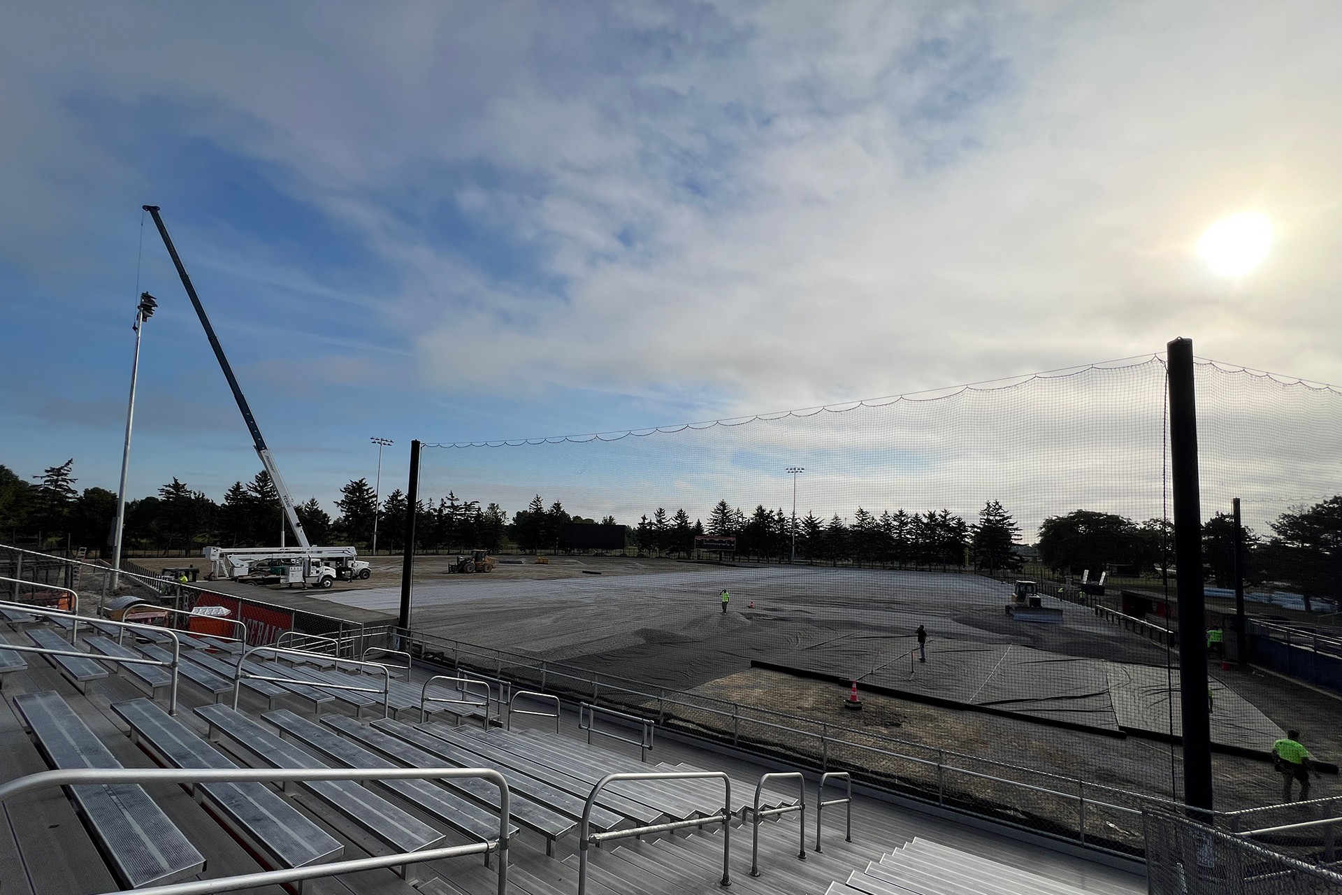 A baseball complex is under construction