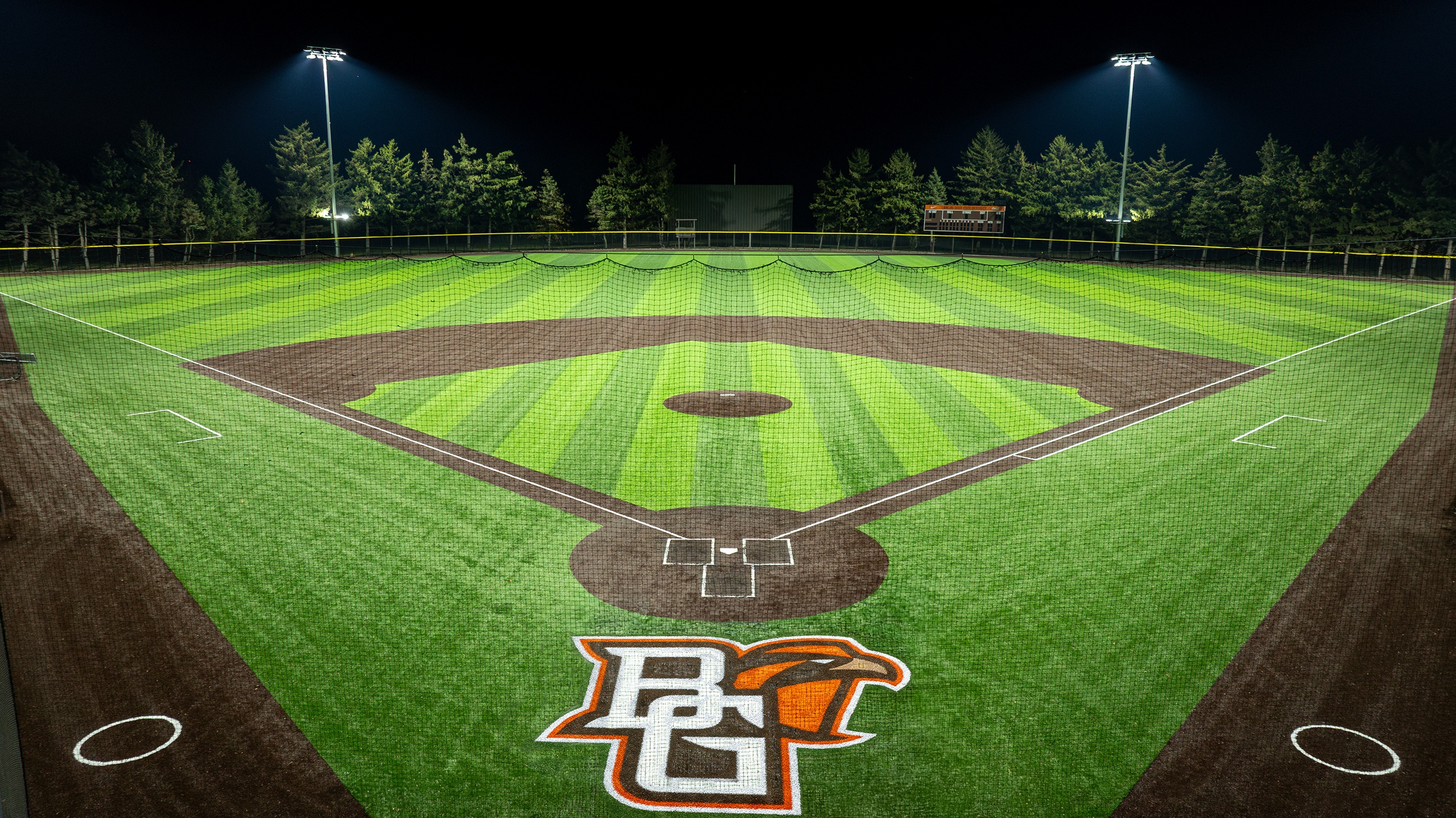 Steller Field photographed at night