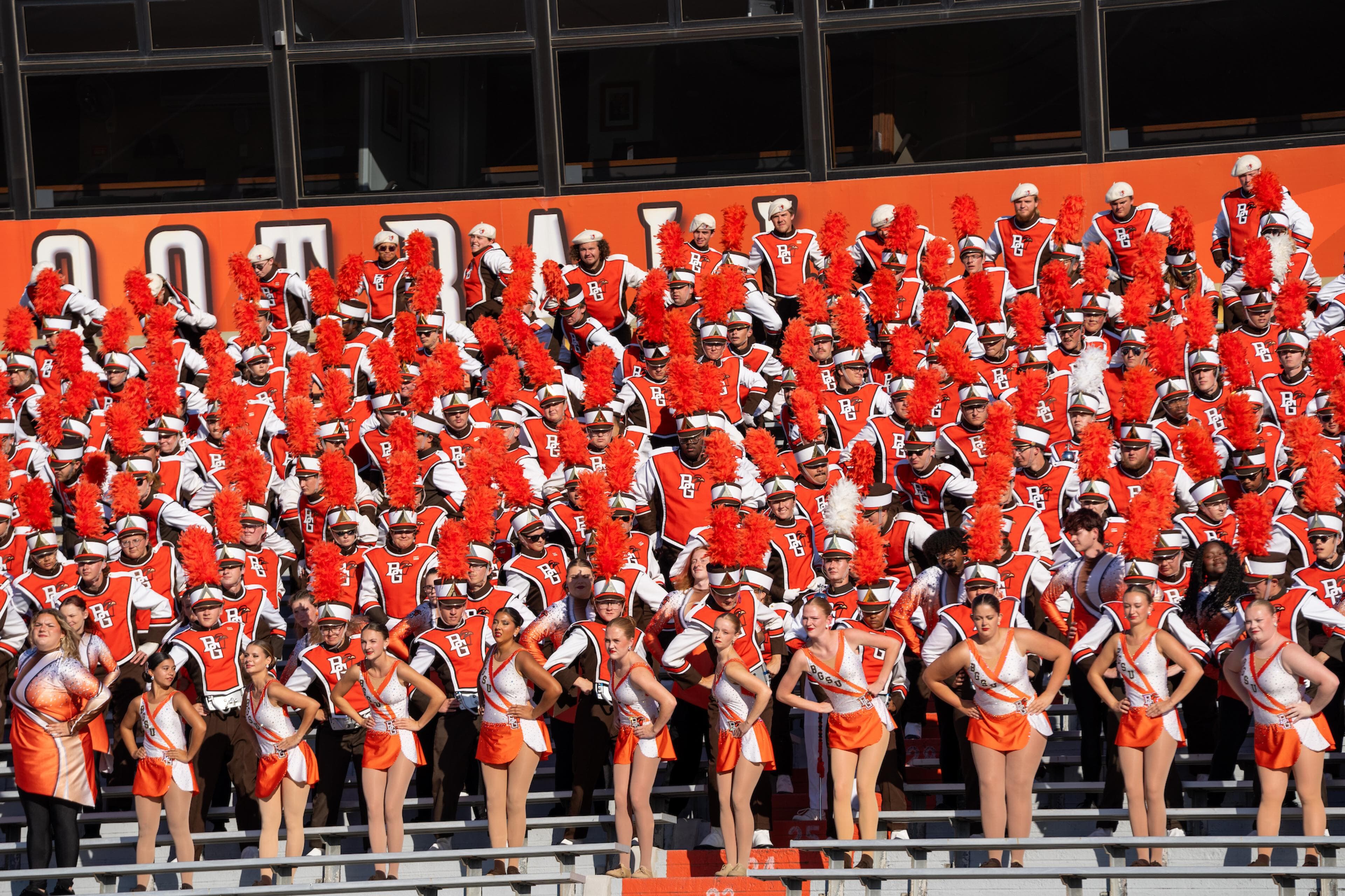 Falcon Marching Band performing