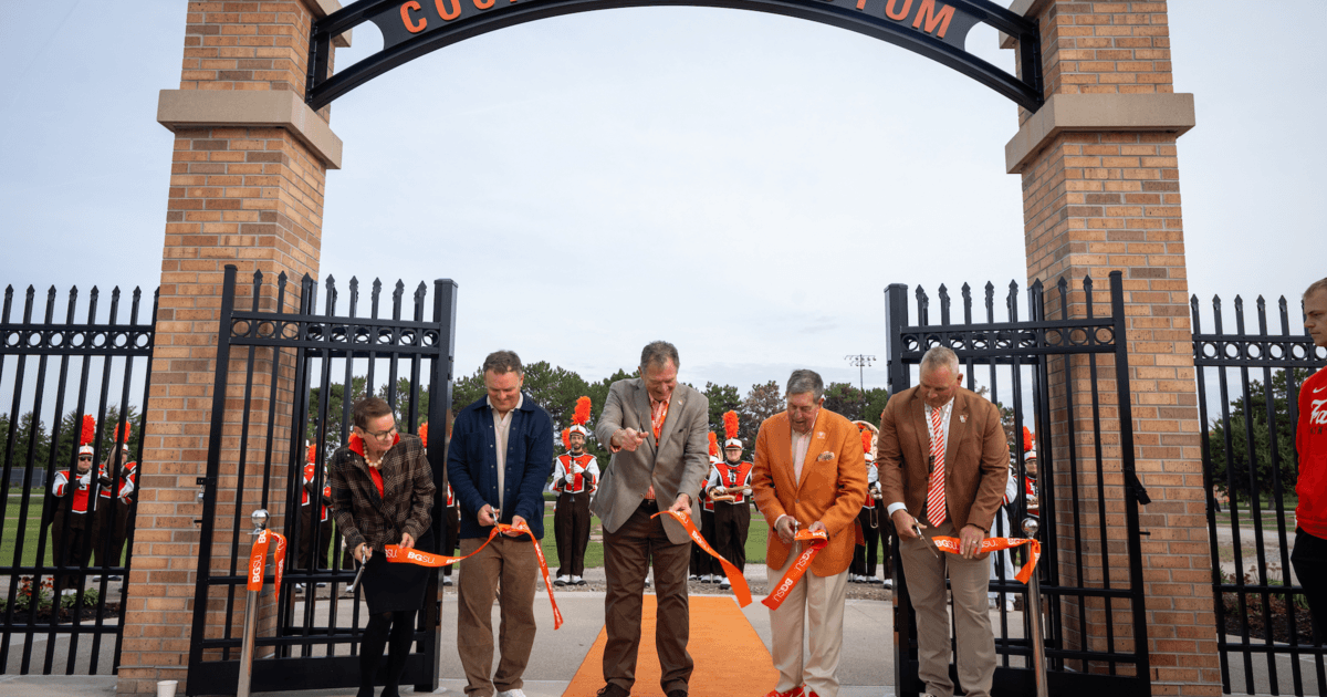 BGSU holds ribbon-cutting for initial renovations to Cochrane Stadium