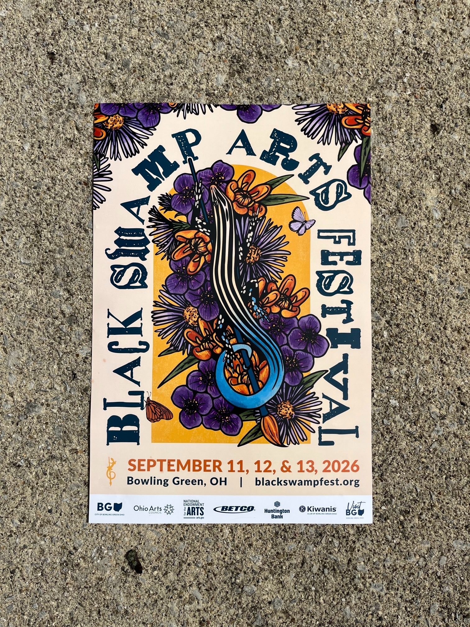 A poster for the 2026 Black Swamp Arts Festival