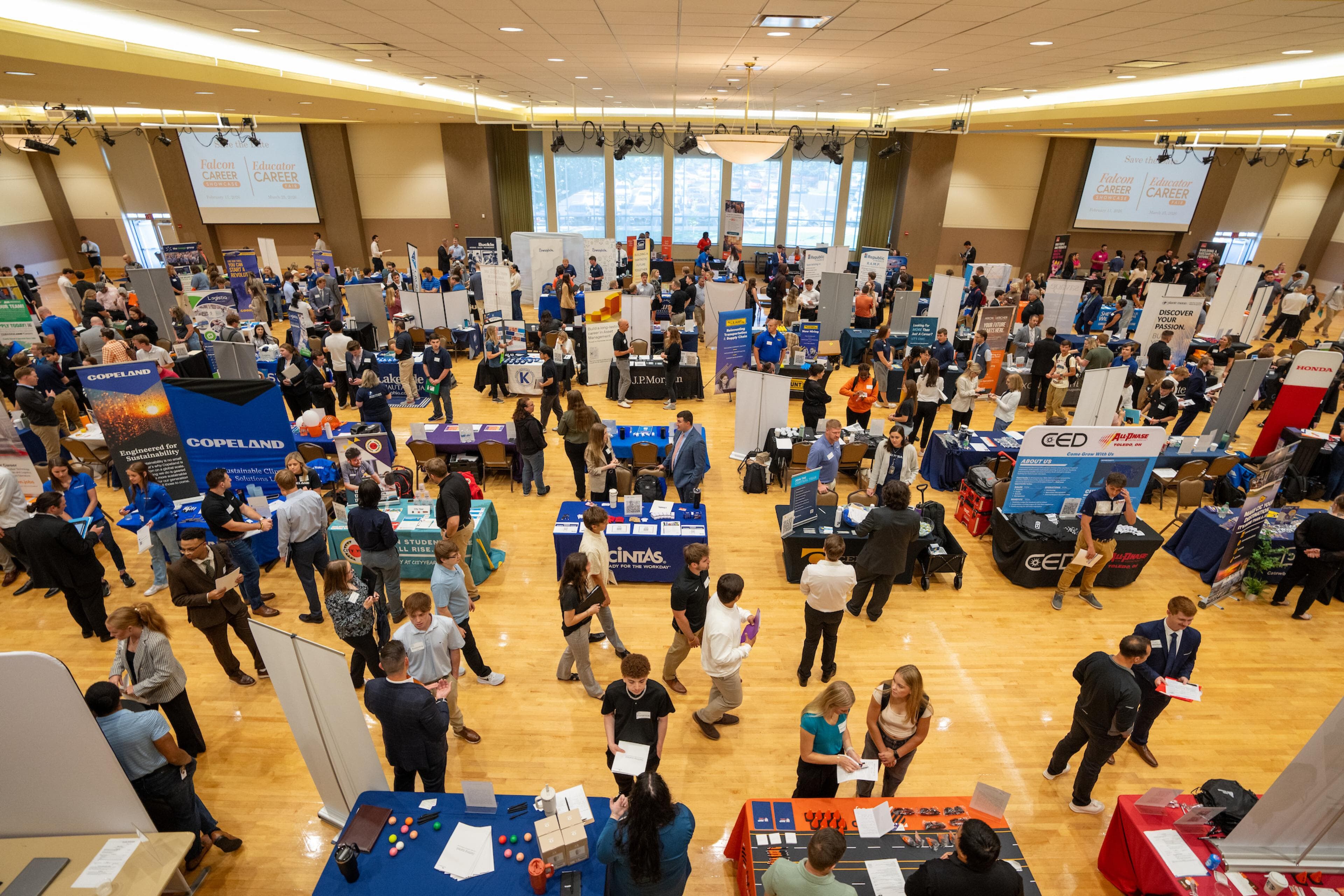 A career fair is held at BGSU
