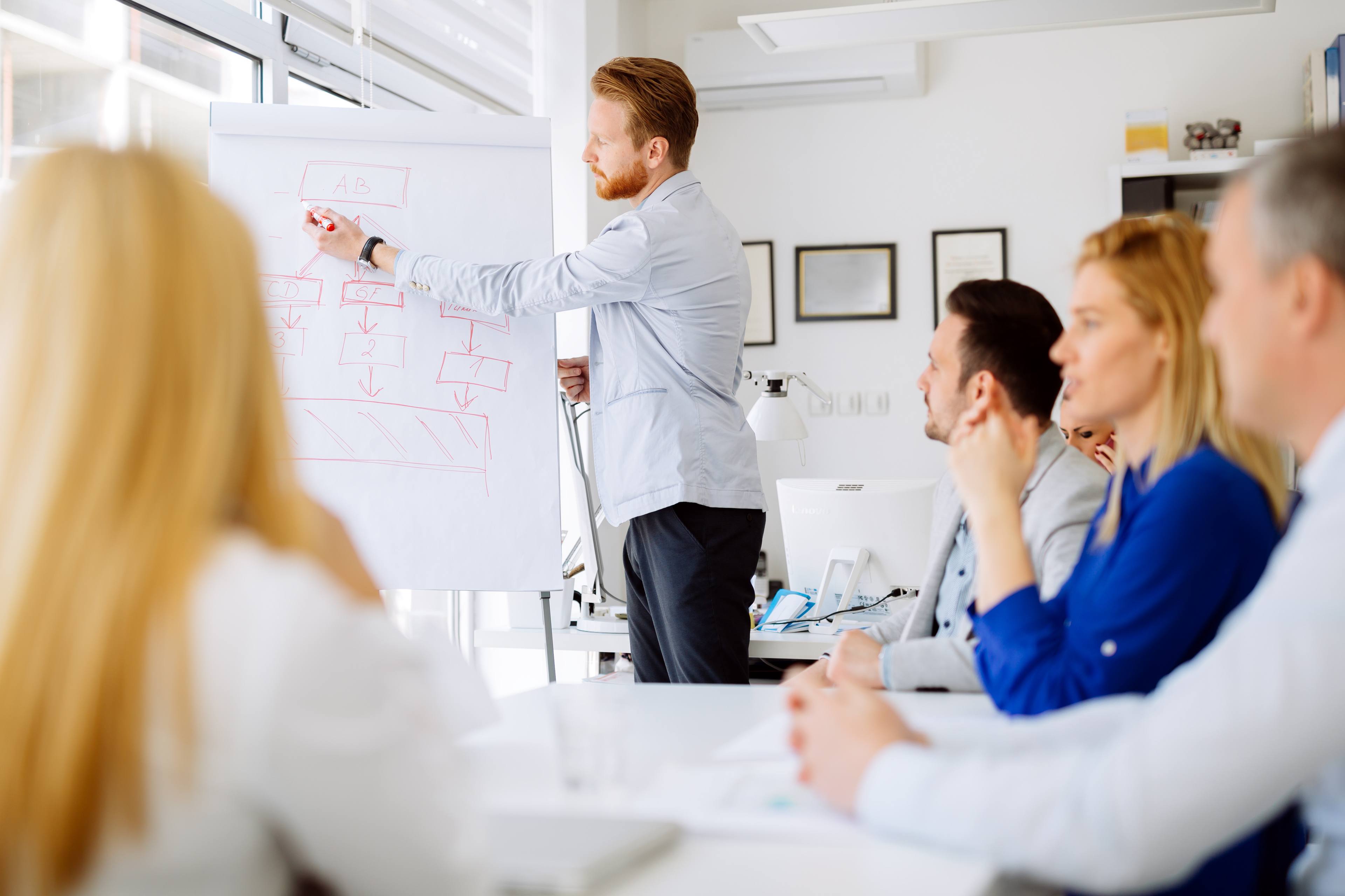 Presentation and training in business office