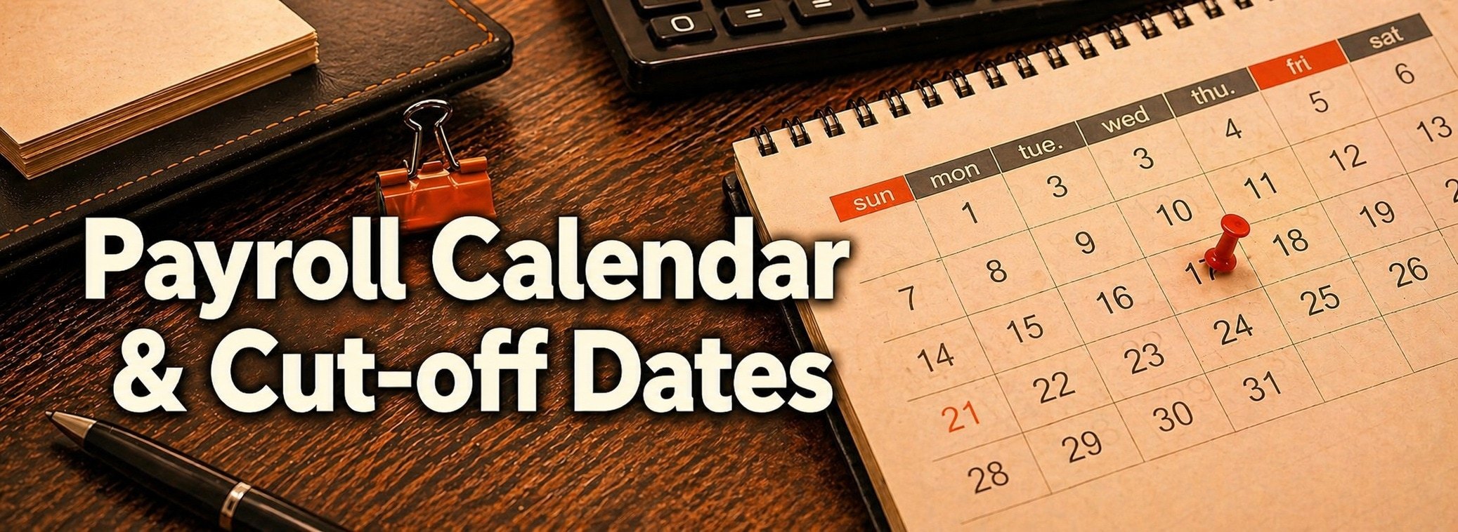 Payroll Calendars and Cut-off Dates Payroll Calendars and Cut-off Dates