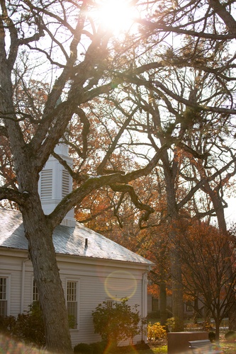 Prout Chapel in late fall
