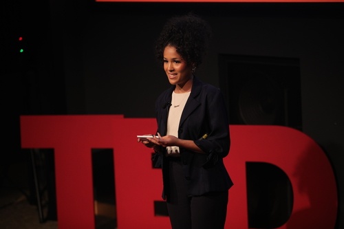Student presents at TEDxBGSU