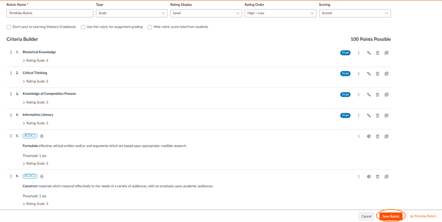 Linking Grading Rubric 2 Assignment 4