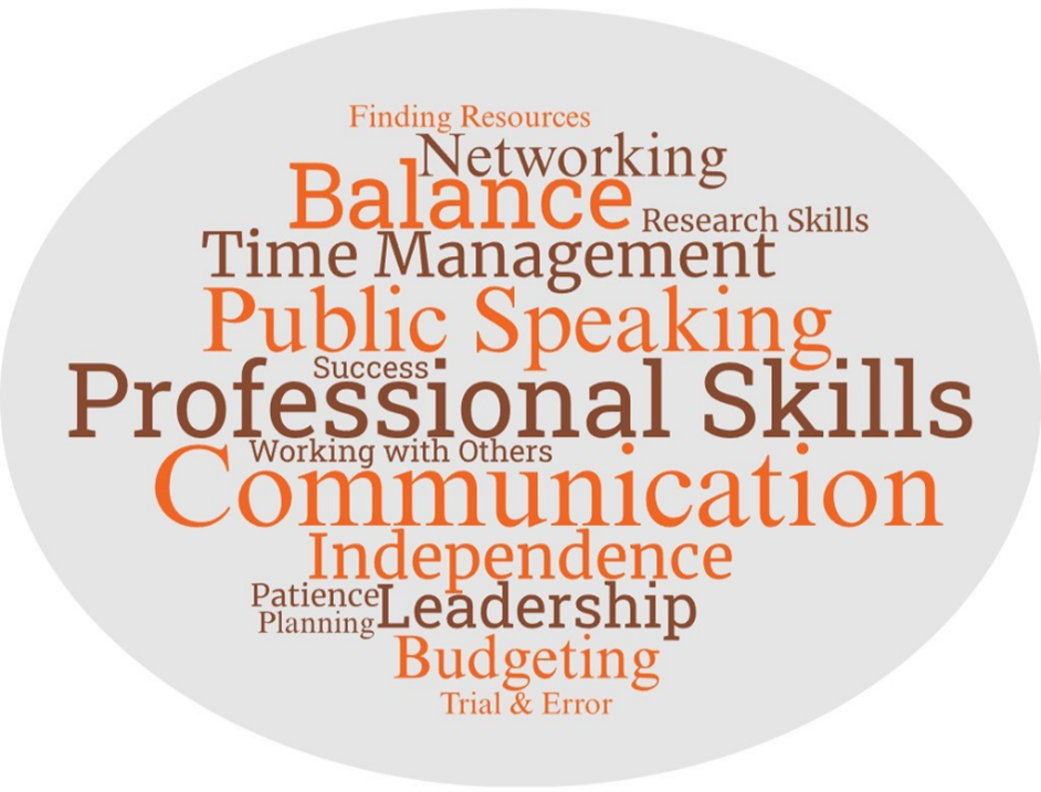 Image is a word cloud detailing responses