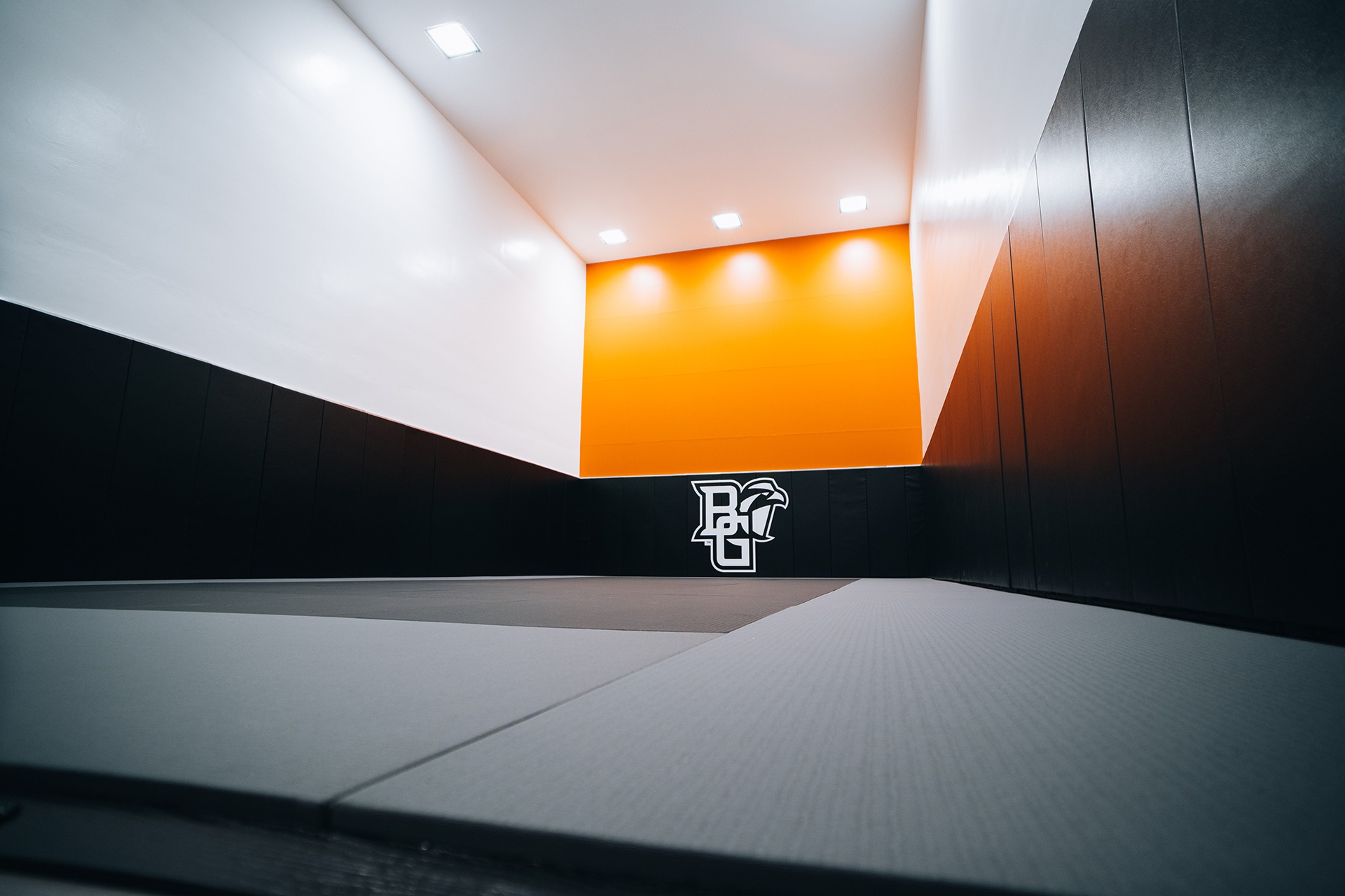 Martial arts studio with padded flooring and walls