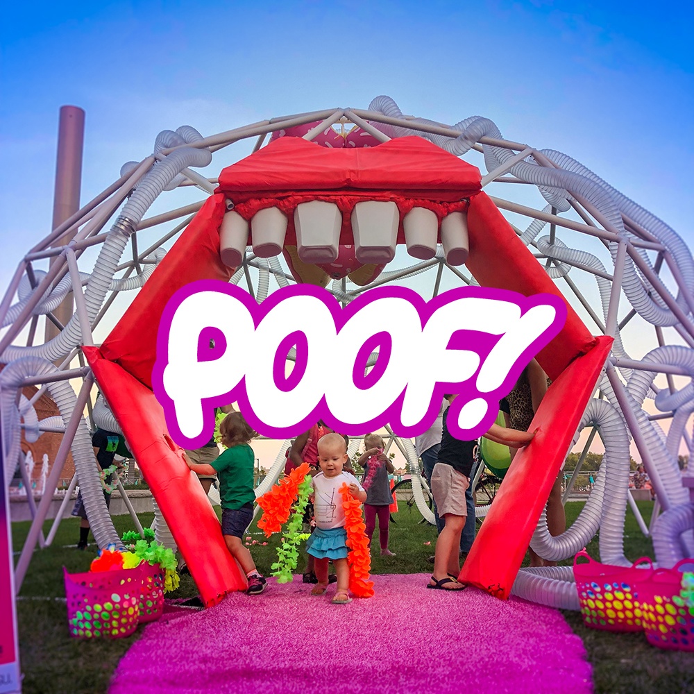 POOF! art installation