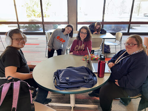 Jai Widman, Catherine Bals, Ellie Gentzel, Mackina Leonardo(Sitting), and Candance Greenman