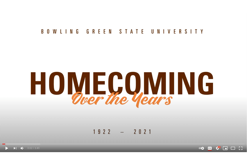 WATCH: BGSU Homecoming Over the Years — 1922-2021